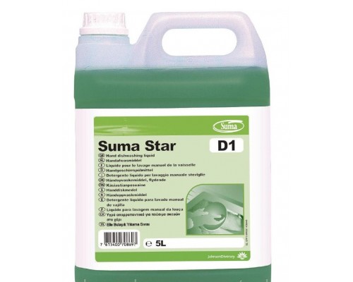 Suma Star D1, средство для замачивания и ручного мытья посуды 5 л.
