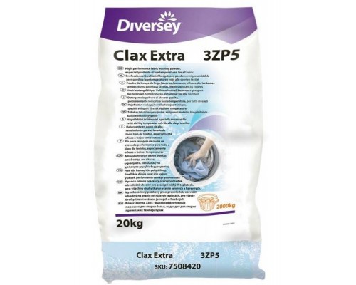 Clax Extra Порошок для машинной стирки белого белья в жесткой воде, 20кг.